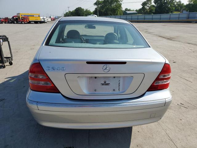 WDBRF61JX4E015273 - 2004 MERCEDES-BENZ C 240 SILVER photo 6