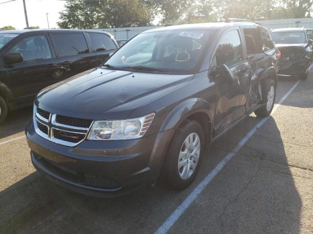 3C4PDCAB0FT695113 - 2015 DODGE JOURNEY SE GRAY photo 2