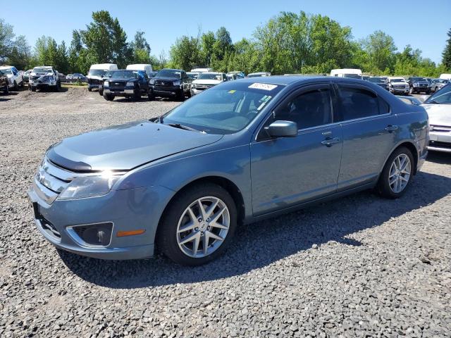 3FAHP0JA5CR163484 - 2012 FORD FUSION SEL BLUE photo 1