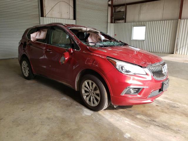 LRBFXBSAXHD001389 - 2017 BUICK ENVISION ESSENCE RED photo 4