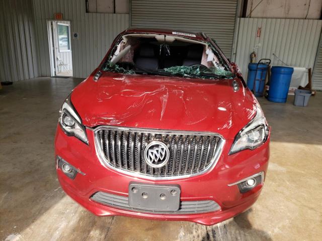 LRBFXBSAXHD001389 - 2017 BUICK ENVISION ESSENCE RED photo 5