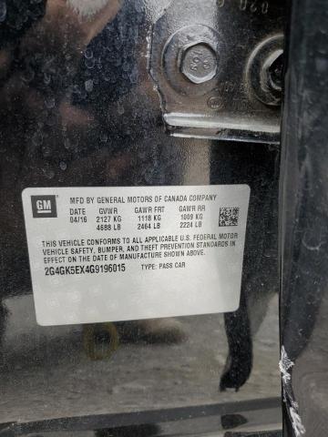 2G4GK5EX4G9196015 - 2016 BUICK REGAL BLACK photo 12