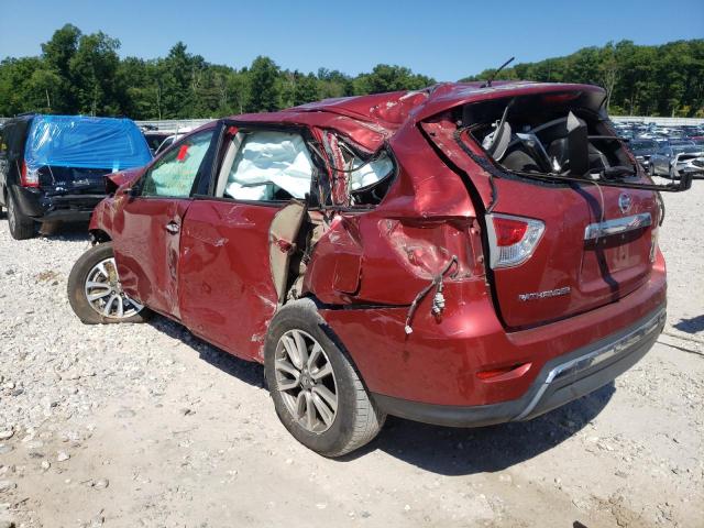 5N1AR2MM4EC697760 - 2014 NISSAN PATHFINDER S MAROON photo 3