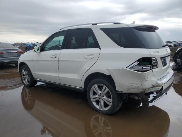 4JGDA5HB2FA491820 - 2015 MERCEDES-BENZ ML 350 4MATIC WHITE photo 2