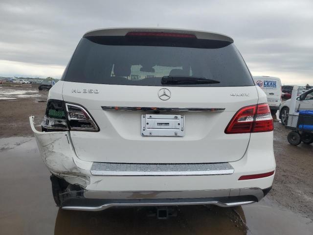 4JGDA5HB2FA491820 - 2015 MERCEDES-BENZ ML 350 4MATIC WHITE photo 6