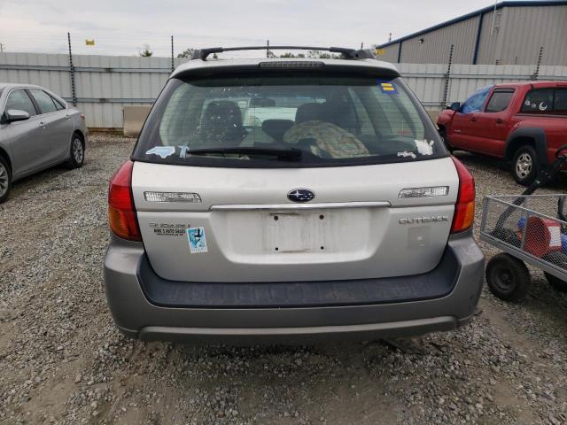 4S4BP62C277327706 - 2007 SUBARU OUTBACK OUTBACK 2.5I LIMITED SILVER photo 6