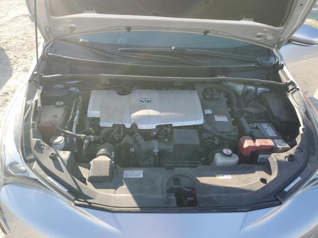 JTDKBRFU9J3599658 - 2018 TOYOTA PRIUS SILVER photo 11