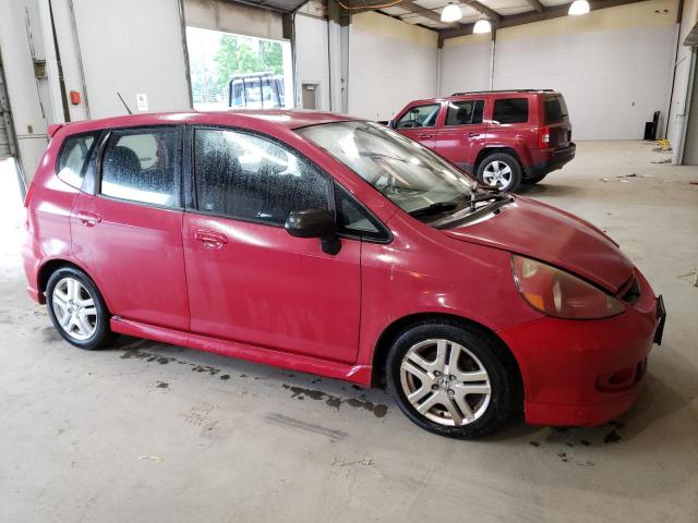 JHMGD38637S021709 - 2007 HONDA FIT S 红色 照片 4