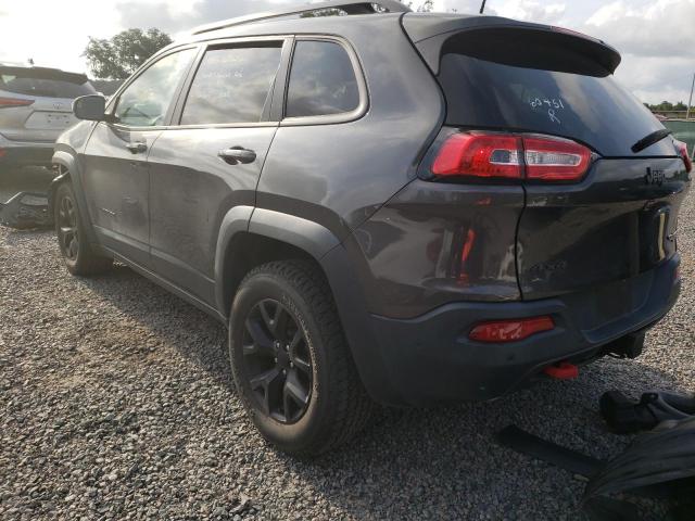 1C4PJMBS9GW155218 - 2016 JEEP CHEROKEE TRAILHAWK GRAY photo 2