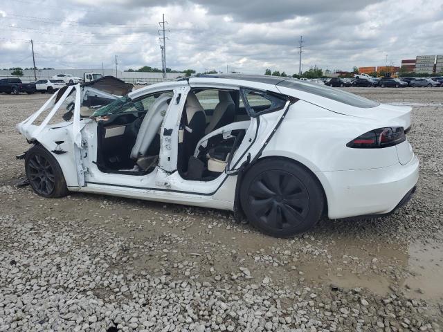 5YJSA1E50NF492036 - 2022 TESLA MODEL S თეთრი ფოტო 2