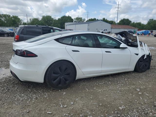 5YJSA1E50NF492036 - 2022 TESLA MODEL S თეთრი ფოტო 3