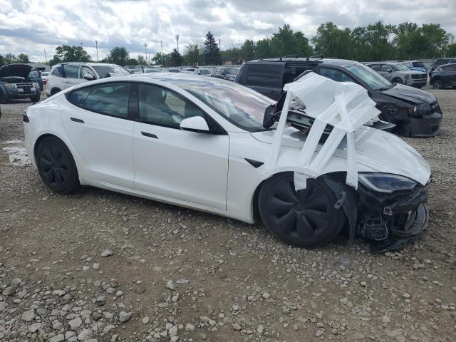 5YJSA1E50NF492036 - 2022 TESLA MODEL S თეთრი ფოტო 4