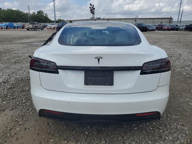5YJSA1E50NF492036 - 2022 TESLA MODEL S თეთრი ფოტო 6
