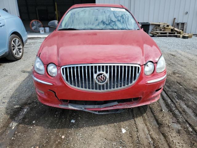 2G4WC582581136351 - 2008 BUICK LACROSSE CX RED photo 5