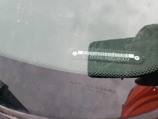 KL1TD56636B538903 - 2006 CHEVROLET AVEO BASE Qara foto 12