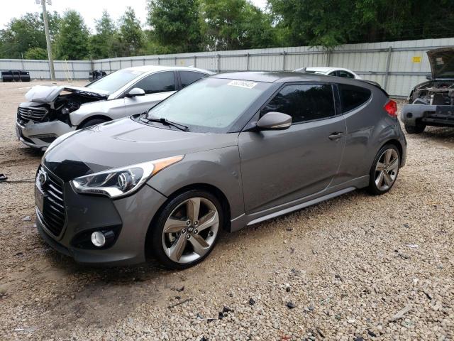 KMHTC6AE8DU087125 - 2013 HYUNDAI VELOSTER TURBO GRAY photo 1