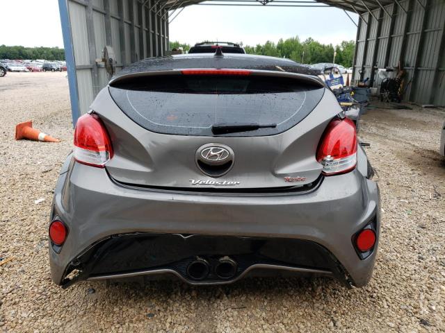 KMHTC6AE8DU087125 - 2013 HYUNDAI VELOSTER TURBO GRAY photo 6