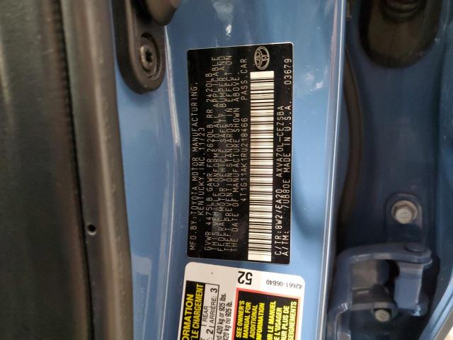 4T1G11AK1RU218466 - 2024 TOYOTA CAMRY SE NIGHT SHADE BLUE photo 13