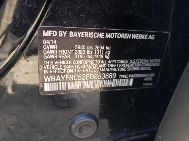 WBAYF8C52ED653689 - 2014 BMW 750 LXI BLACK photo 12