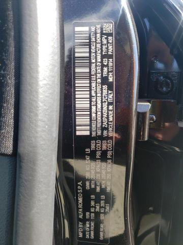 ZASPAKBNXL7C76835 - 2020 ALFA ROMEO STELVIO TI BLACK photo 12