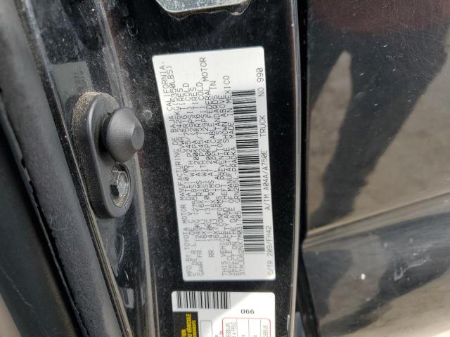 3TMJU62NX7M031705 - 2007 TOYOTA TACOMA DOUBLE CAB PRERUNNER BLACK photo 13