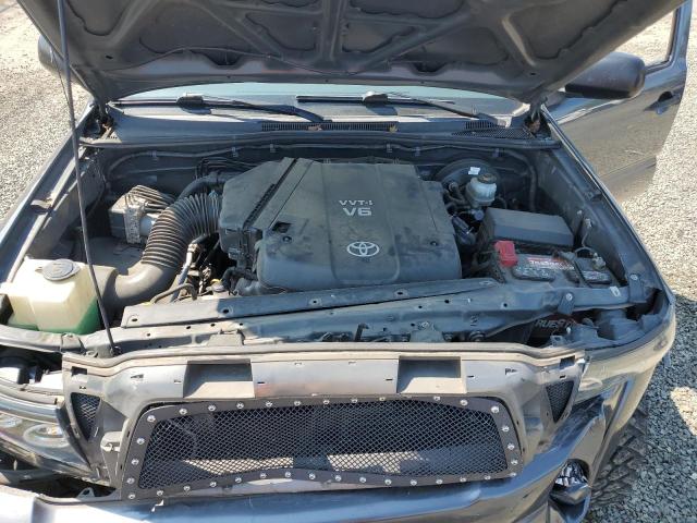 5TEUU4ENXAZ672375 - 2010 TOYOTA TACOMA ACCESS CAB ნაცრისფერი ფოტო 11