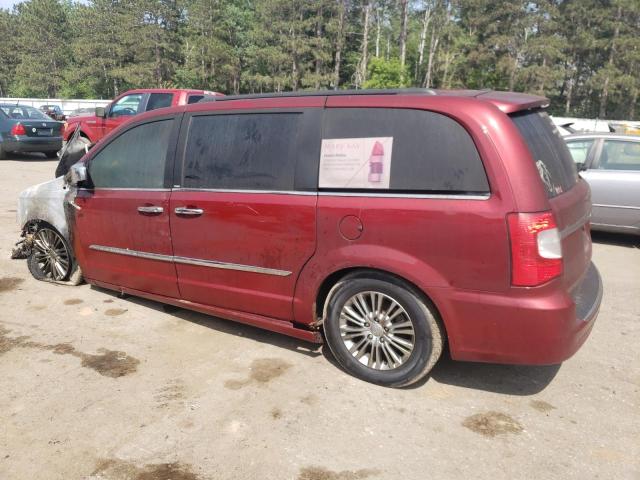 2C4RC1CG0DR727244 - 2013 CHRYSLER TOWN & COU TOURING L RED photo 2