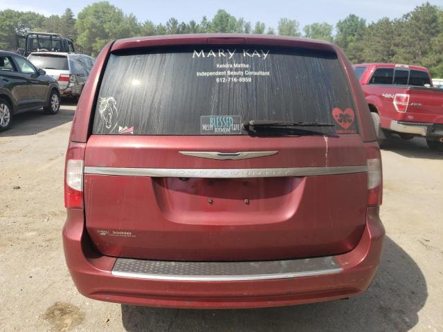 2C4RC1CG0DR727244 - 2013 CHRYSLER TOWN & COU TOURING L RED photo 6