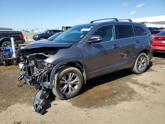 5TDJKRFH4FS200403 - 2015 TOYOTA HIGHLANDER XLE CHARCOAL photo 1