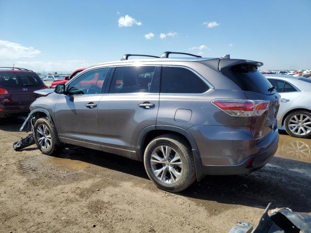 5TDJKRFH4FS200403 - 2015 TOYOTA HIGHLANDER XLE CHARCOAL photo 2