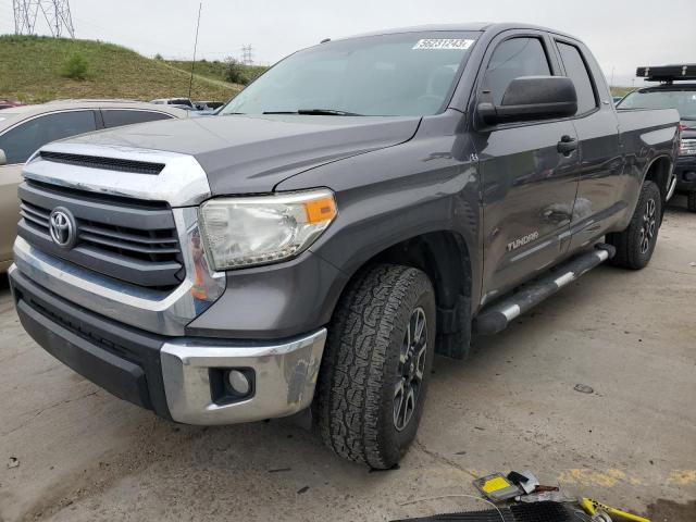 5TFUM5F1XEX051782 - 2014 TOYOTA TUNDRA DOUBLE CAB SR/SR5 BLACK photo 1