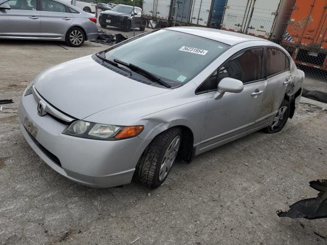 1HGFA16527L062588 - 2007 HONDA CIVIC LX SILVER photo 1