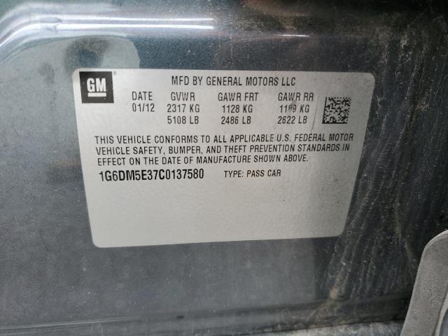 1G6DM5E37C0137580 - 2012 CADILLAC CTS PERFORMANCE COLLECTION Gri fotoğraf 13