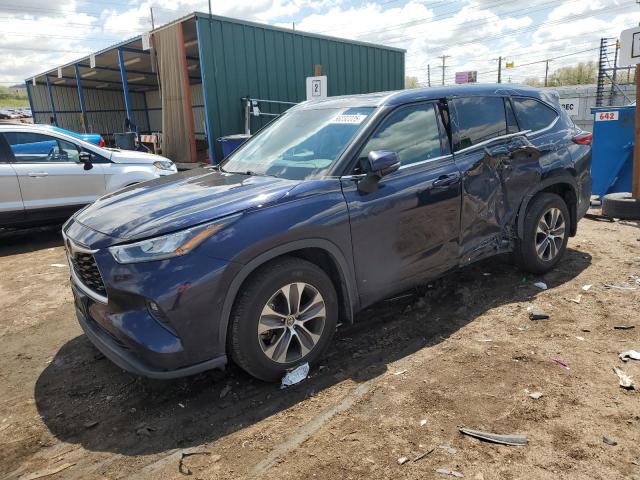 5TDGZRBH6LS009413 - 2020 TOYOTA HIGHLANDER XLE BLUE photo 1