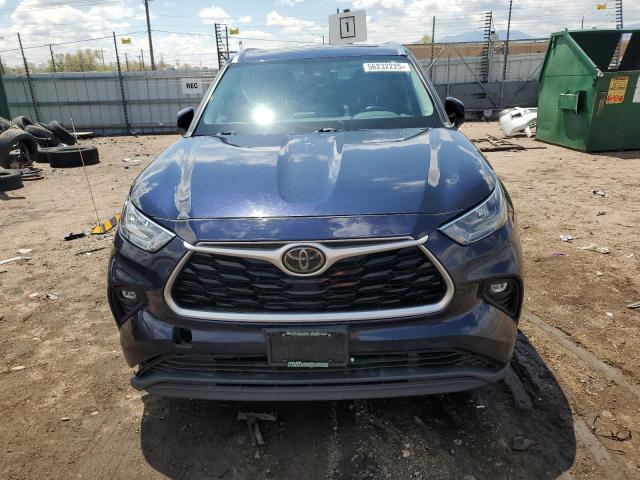 5TDGZRBH6LS009413 - 2020 TOYOTA HIGHLANDER XLE BLUE photo 5