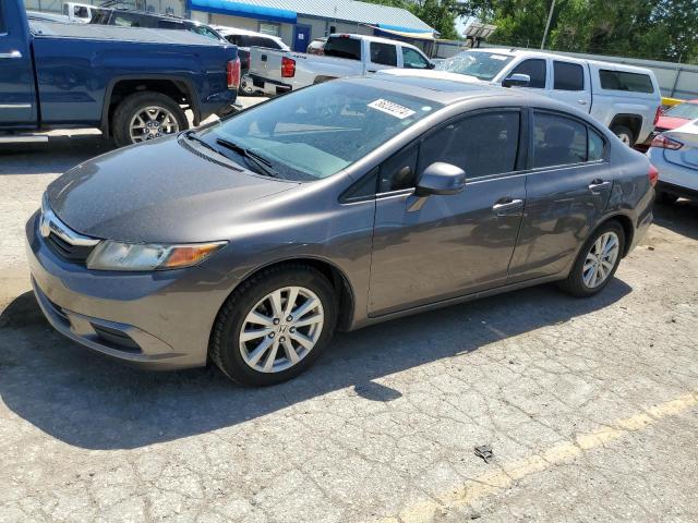 19XFB2F98CE013855 - 2012 HONDA CIVIC EXL თაფლისფერი ფოტო 1