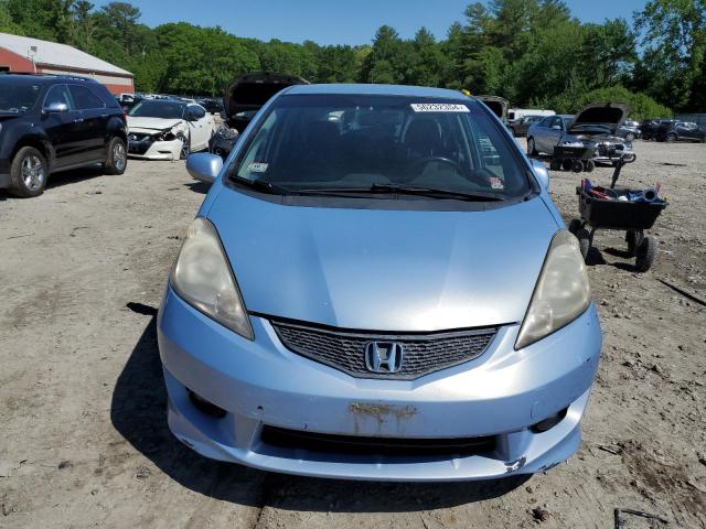 JHMGE88469C000911 - 2009 HONDA FIT SPORT BLUE photo 5