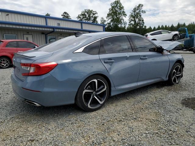 1HGCV1F32NA016242 - 2022 HONDA ACCORD SPORT BLUE photo 3