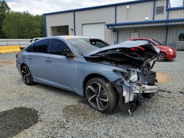 1HGCV1F32NA016242 - 2022 HONDA ACCORD SPORT BLUE photo 4