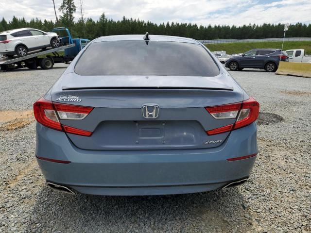 1HGCV1F32NA016242 - 2022 HONDA ACCORD SPORT BLUE photo 6