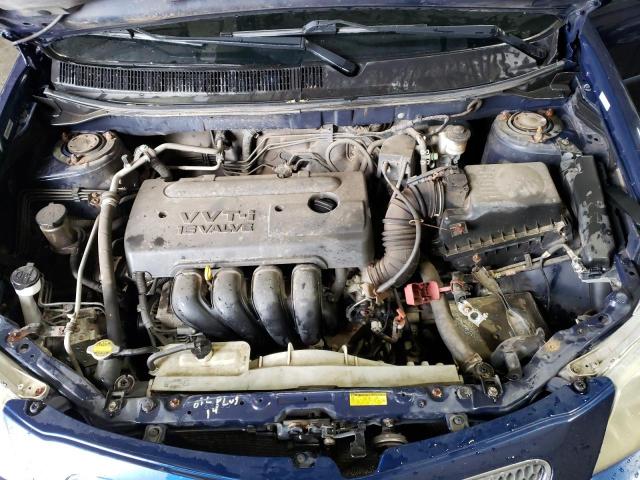 5Y2SM63815Z434108 - 2005 PONTIAC VIBE BLUE photo 11