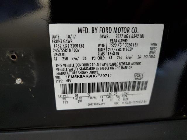 1FM5K8AR9HGE39711 - 2017 FORD EXPLORER POLICE INTERCEPTOR TWO TONE photo 14