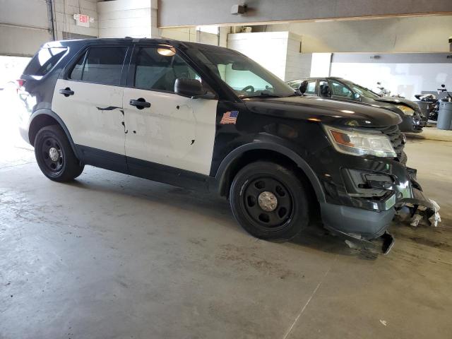 1FM5K8AR9HGE39711 - 2017 FORD EXPLORER POLICE INTERCEPTOR TWO TONE photo 4