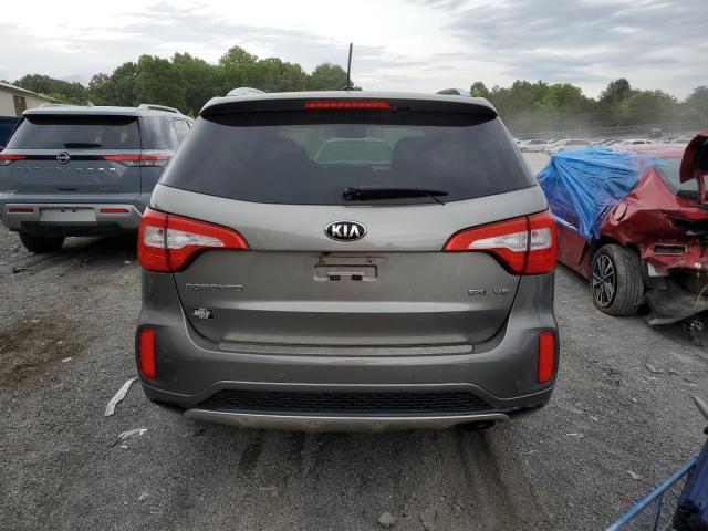 5XYKW4A75FG603362 - 2015 KIA SORENTO SX GRAY photo 6