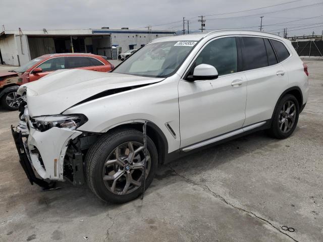 5UXTY3C03M9D75726 - 2021 BMW X3 SDRIVE30I WHITE photo 1