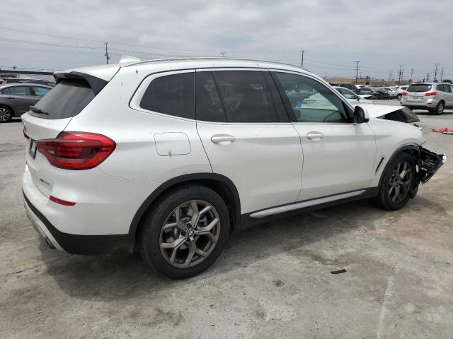 5UXTY3C03M9D75726 - 2021 BMW X3 SDRIVE30I Weiß Foto 3