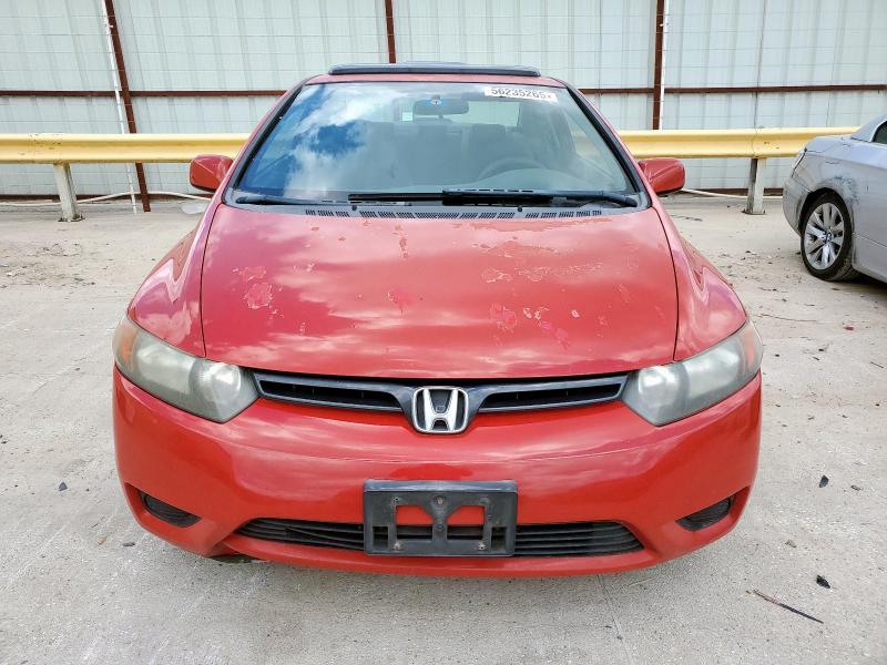 2HGFG12886H564242 - 2006 HONDA CIVIC EX RED photo 5