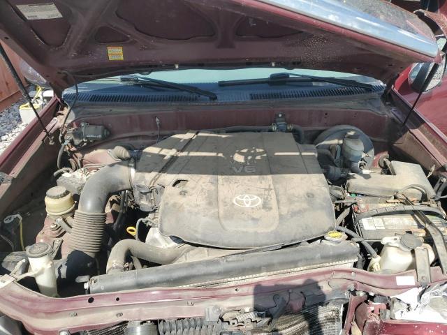 5TBRU34146S477478 - 2006 TOYOTA TUNDRA ACCESS CAB SR5 BURGUNDY photo 11
