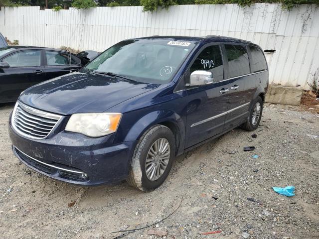 2C4RC1CG4DR806545 - 2013 CHRYSLER TOWN & COU TOURING L BLUE photo 2