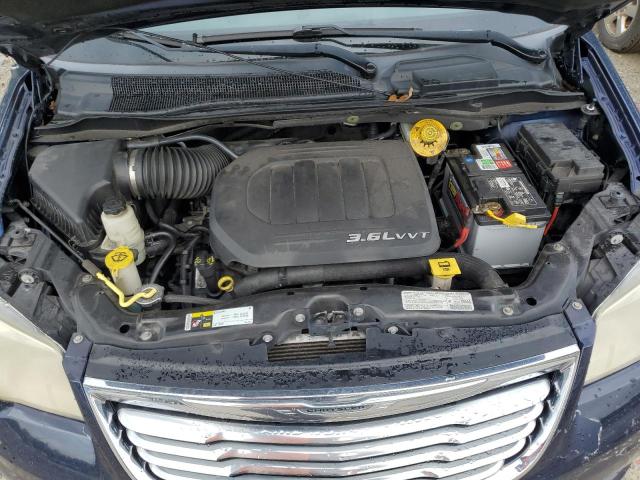 2C4RC1CG4DR806545 - 2013 CHRYSLER TOWN & COU TOURING L BLUE photo 7